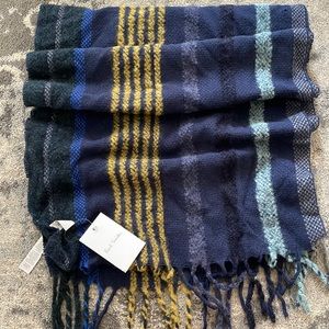 NWT! Mens Paul Smith wool scarf *see description for small hole in fabric*